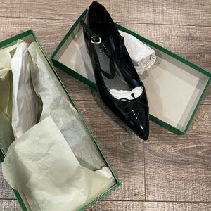 J. Crew Black Patent Leather Heels